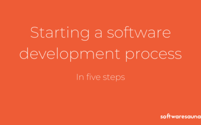 Starting a software development process
